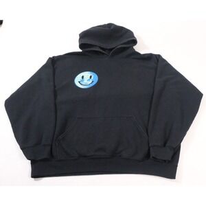 Natalie Mariduena Hoodie Womens L Black Love Your Mother Earth Smiley Graphic